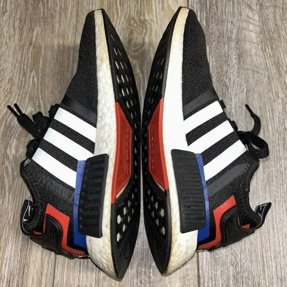 Adidas NMD R1 EF2310 Youth US Size 5.5 Black Red White Running Sneaker Shoes